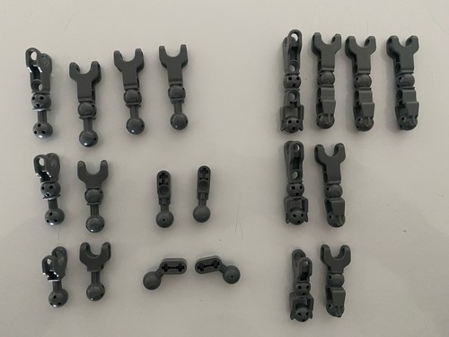 20pc lot dark gray lego - 20pc,