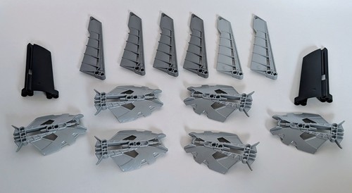 Lego bionicle gray black parts - lego,